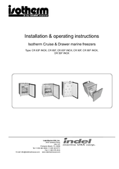 Indel CR 65F INOX Installation & Operating Instructions Manual