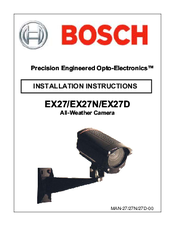 Bosch EX27N Installation Instructions Manual