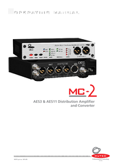 Mutec MC-2 AES11 Operating Manual