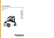 Jungheinrich TFG 690 Operating Instructions Manual
