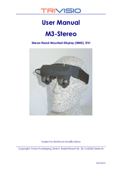 Trivisio M3-Stereo User Manual