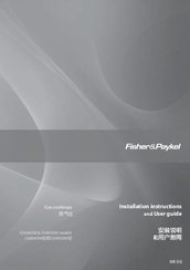 Fisher & Paykel CG905DW Installation Instructions And User Manual