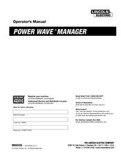 Lincoln Electric POWER WAVE 405M Operator's Manual