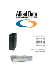 Allied Data Technologies CopperJet 823 Installation Manual