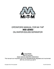 Mi-T-M WOS-SERIES Operator's Manual