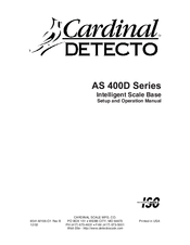 Cardinal AS 400D Series Setup And Operation Manual