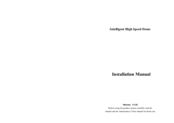 APPENDIX High speed dome camera Installation Manual