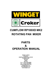 Winget CUMFLOW RP100XD MK2 Parts & Operation Manual