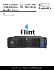 Broadcast Pix Flint LS 500 Operator's Manual