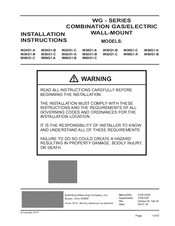 Bard W36G1-C Installation Instructions Manual
