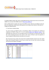 Mikrotik Chillifire Installation Manual