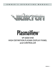Vidikron PlasmaView VP-6000 VHD Owner's Operating Manual