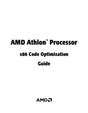 Amd Athlon Processor x86 Optimization Manual