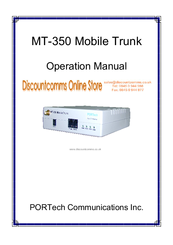 Portech MT-350 Mobile Trunk Operation Manual
