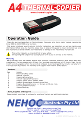Nehoc A4AU Series Operation Manual
