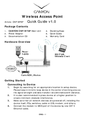 Canyon CNP-WFAP Quick Manual