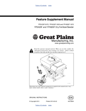 Great Plains YP2425F-2470 Feature Supplement Manual