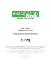 Exacq exacqVision Start User Manual