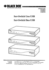 Black Box ServSwitch Uno USB Installation And Use Manual