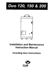 Chaffoteaux & Maury Dua 120 Installation And Maintenance Instruction Manual
