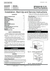 ICP DFS2A312J1A Installation, Start-Up And Service Instructions Manual