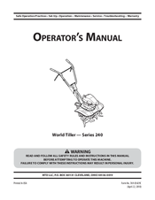 MTD 240 Series Operator's Manual