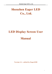 Shenzhen Eager LED LED Display Screen User Manual