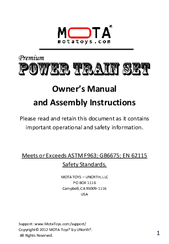 MOTA Premium Power Train Set Owner's Manual And Assembly Instructions