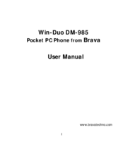 Brava Win-Duo DM-985 User Manual