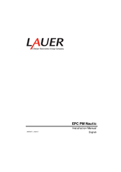 LAUER EPC PM 2100 Installation Manual