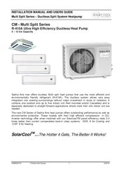 Solar Cool CM-Multi Split Series Installation Manual And User's Manual