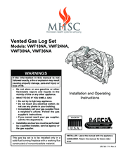 MHSC VWF18SRO Installation And Operating Instructions Manual