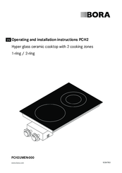Bora PCH2UMEN-000 Operating And Installation Instructions