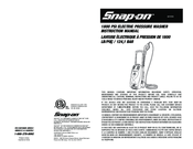 Snap-On 1800 PSI ELECTRIC PRESSURE WASHER Instruction Manual