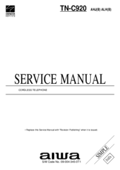 Aiwa TN-C920 Service Manual