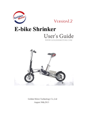 Golden Motor E-bike Shrinker User Manual