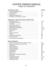 Hunter Marine sailing yacht Owner's Manual