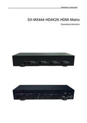 Shunxun SX-MX444-HD4K2K Operation Instruction Manual