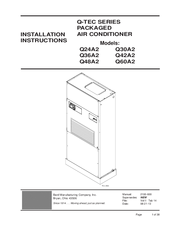 Bard Q-TEC Q42A2 Installation Instructions Manual