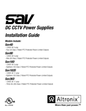 Sav Sav18D Installation Manual