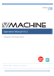 SM Pro Audio V-MACHINE Operation Manual