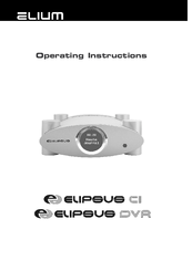 Elium Elipsus DVR 3238 S SDI Operating Instructions Manual