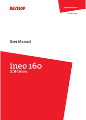 Develop ineo 160 User Manual