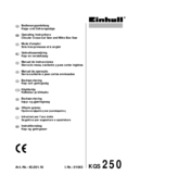 EINHELL KGS 250 Operating Instructions Manual