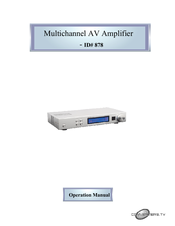 Converters.TV 878 Operation Manual