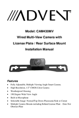 Advent CAM430MV Instruction Manual