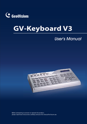 GeoVision GV-Keyboard V3 User Manual