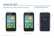 Alcatel onetouch D1 POP Quick Start Manual