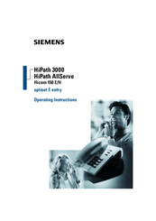 Siemens optiset E memory Operating Instructions Manual