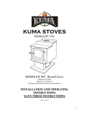 Kuma Stoves K-WC Wood Classic Installation And Operating Instructions Manual